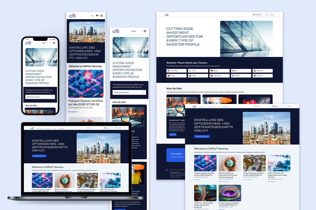 CitiFirst Investment Platform
